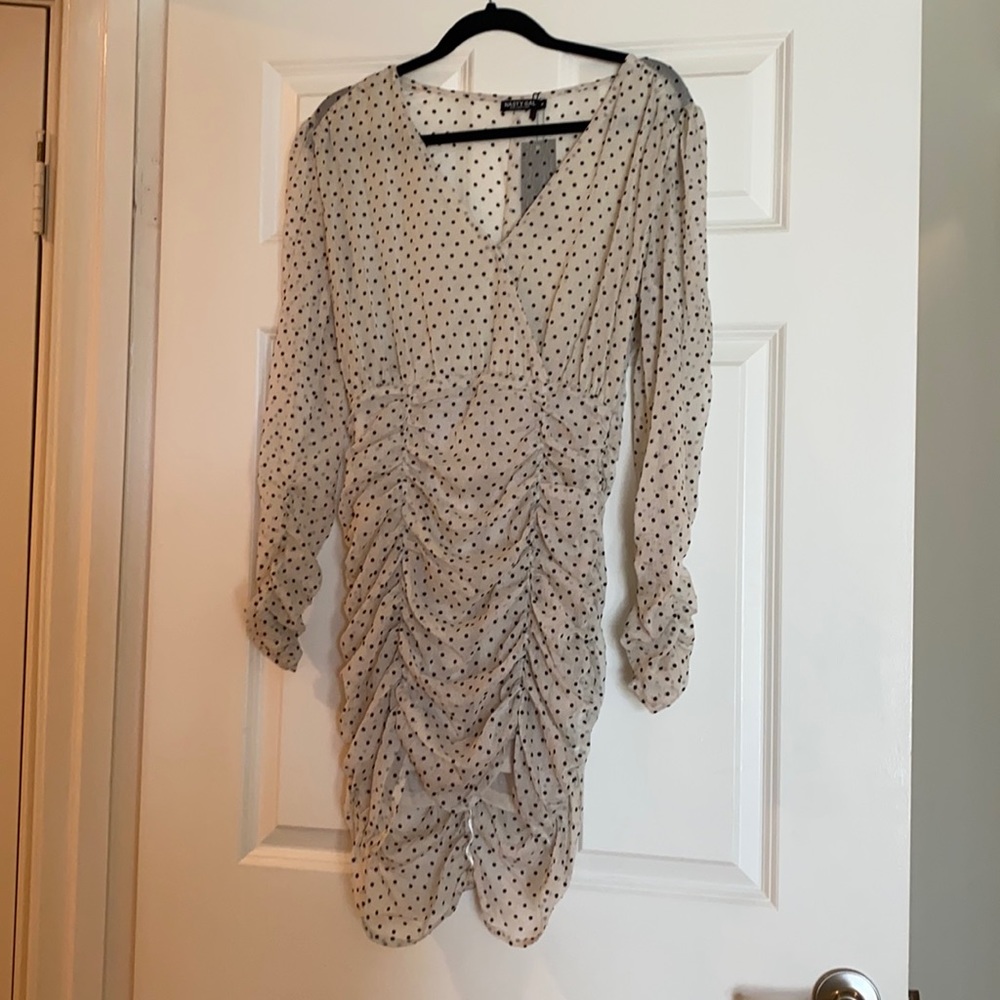 Nasty Gal Rouched Dress